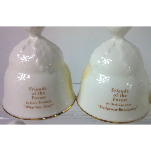 Vintage Oakley Friends of the Forest Fine Bone China Bells England Lot of 17 - Picture 3 of 16